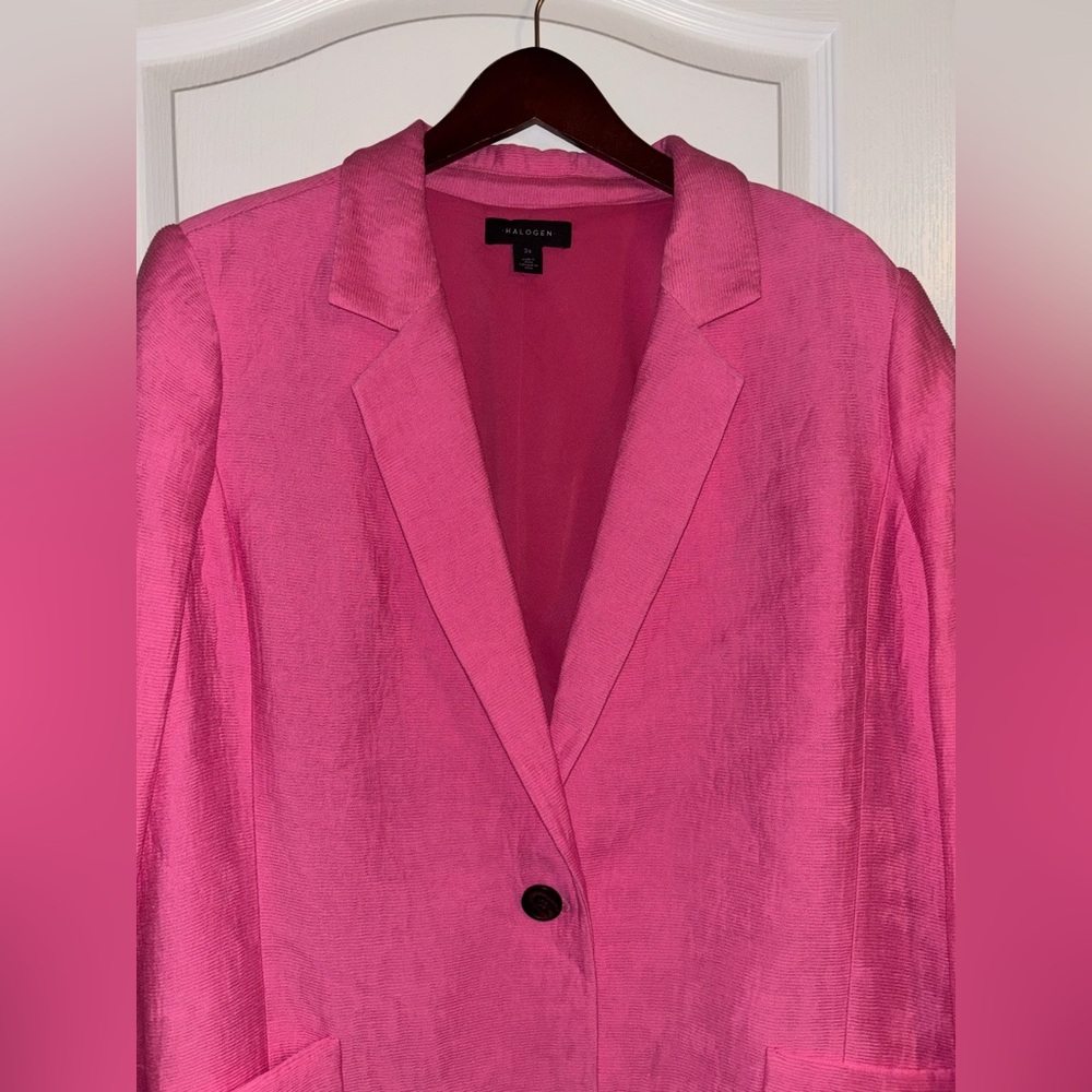 Pink Halogen plus size jacket coat - Picture 7 of 9